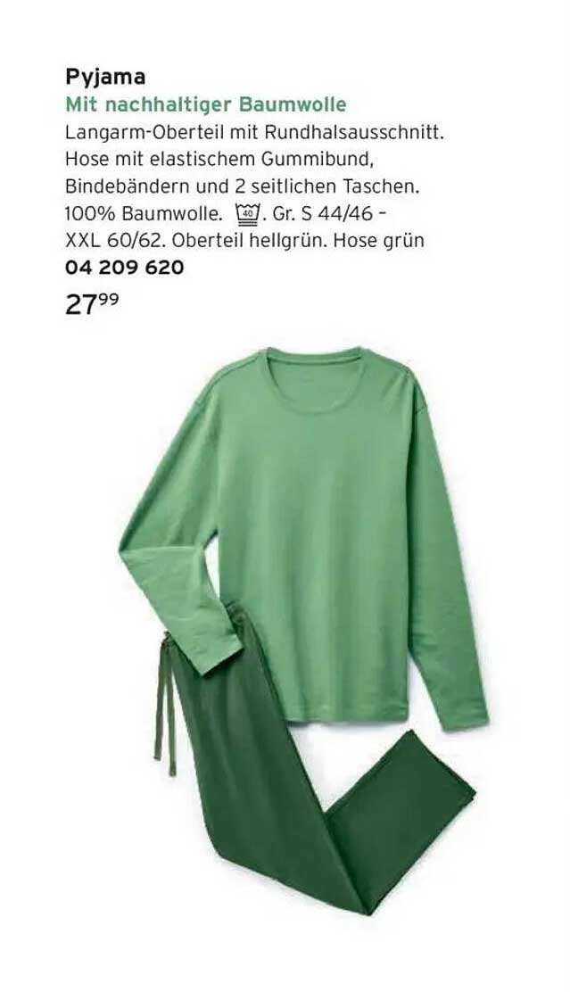 Pyjama mit nachhaltiger Baumwolle