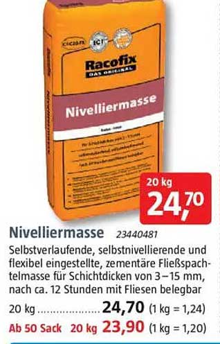 Racofix Nivelliermasse - 20 kg