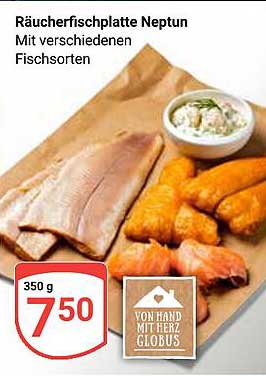 Räucherfischplatte Neptun mit verschiedenen Fischsorten