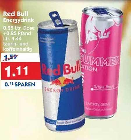 Red Bull Energydrink 0.25 Ltr. Dose