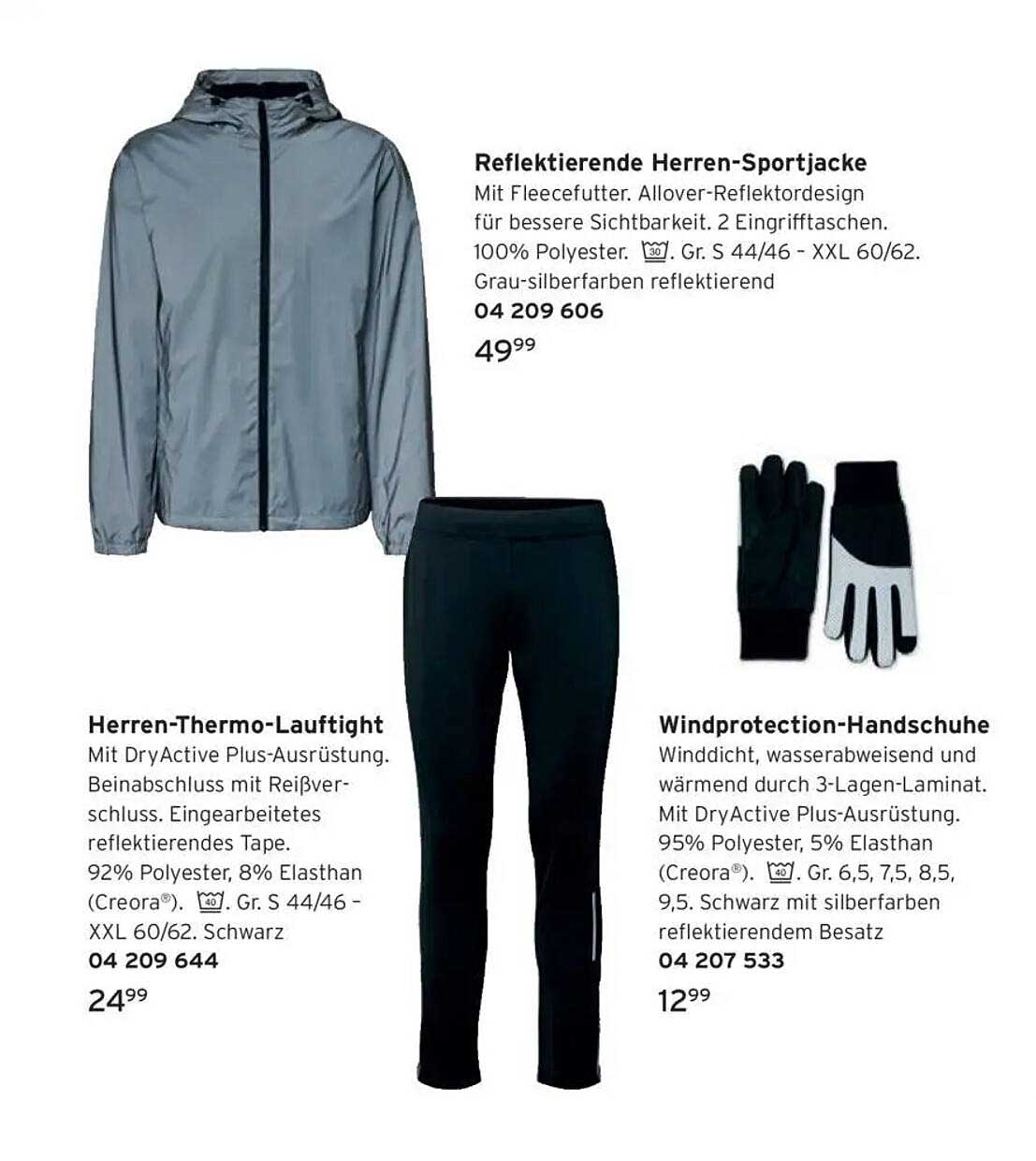 Reflektierende Herren-Sportjacke