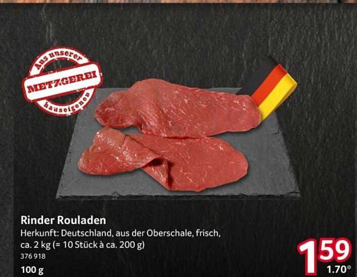 Rinder Rouladen - Frisch aus der Oberschale