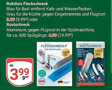 Rokitta's Fleckschreck - Blau für Bad und Grau für die Küche