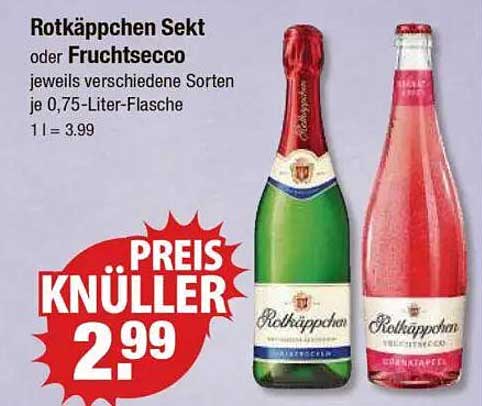 Rotkäppchen Sekt oder Fruchtsecco je 0,75-Liter-Flasche