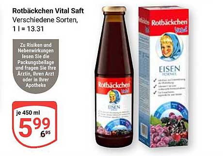 Rotkäppchen Vital Saft - Verschiedene Sorten