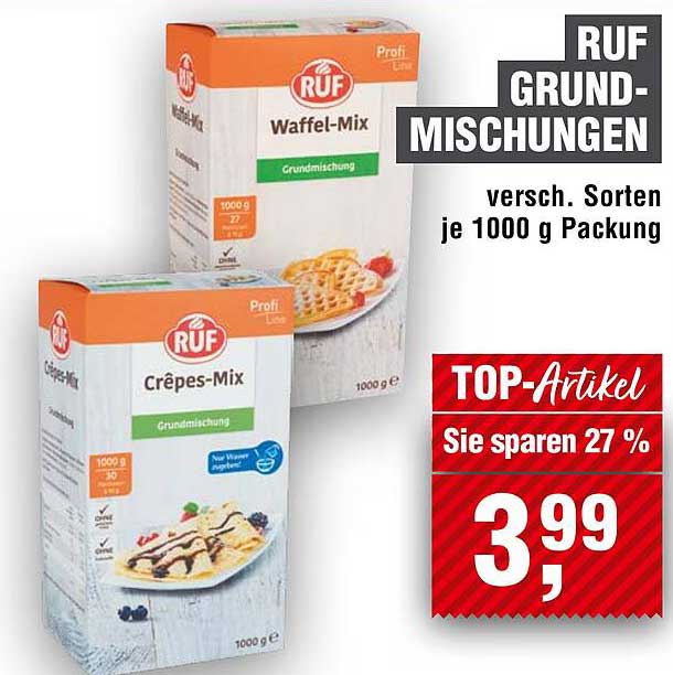 RUF Grundmischungen – Waffel- und Crêpes-Mix