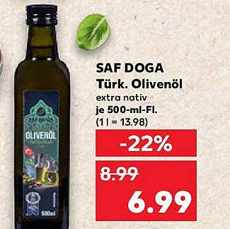 SAF DOGA Türk. Olivenöl extra nativ 500 ml
