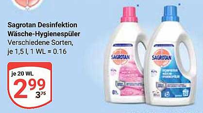 Sagrotan Desinfektion Wäsche-Hygienesprüler - verschiedene Sorten