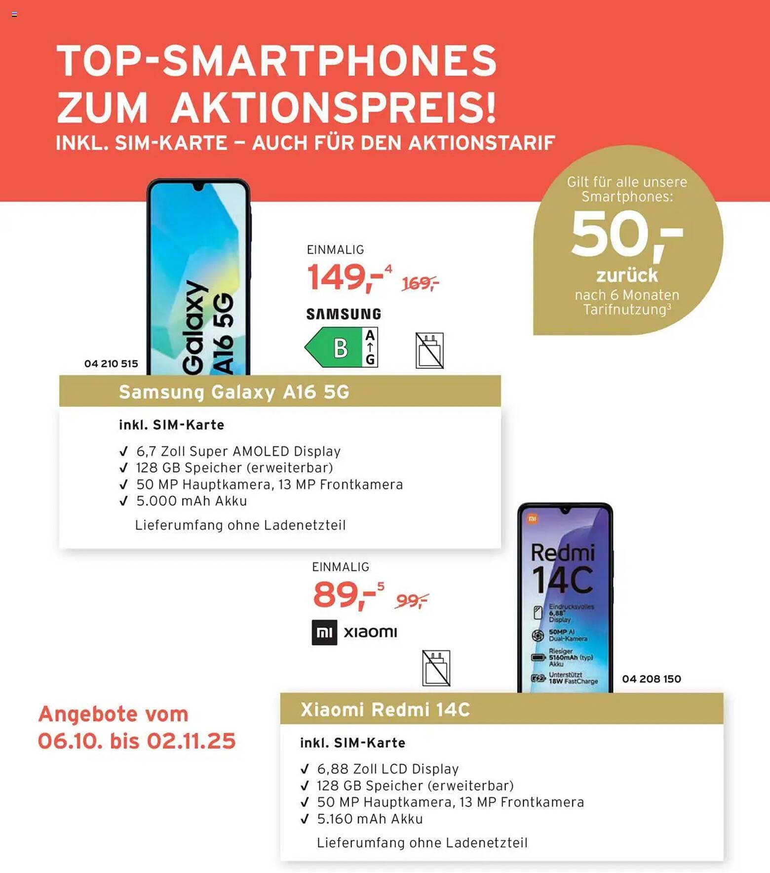 Samsung Galaxy A16 5G inkl. SIM-Karte – Aktionspreis!