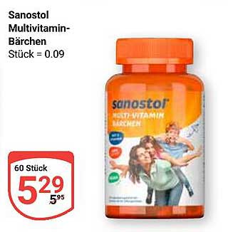 Sanostol Multivitamin-Bärchen - 60 Stück