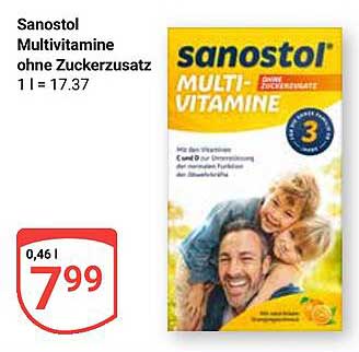 Sanostol Multivitamine ohne Zuckerzusatz