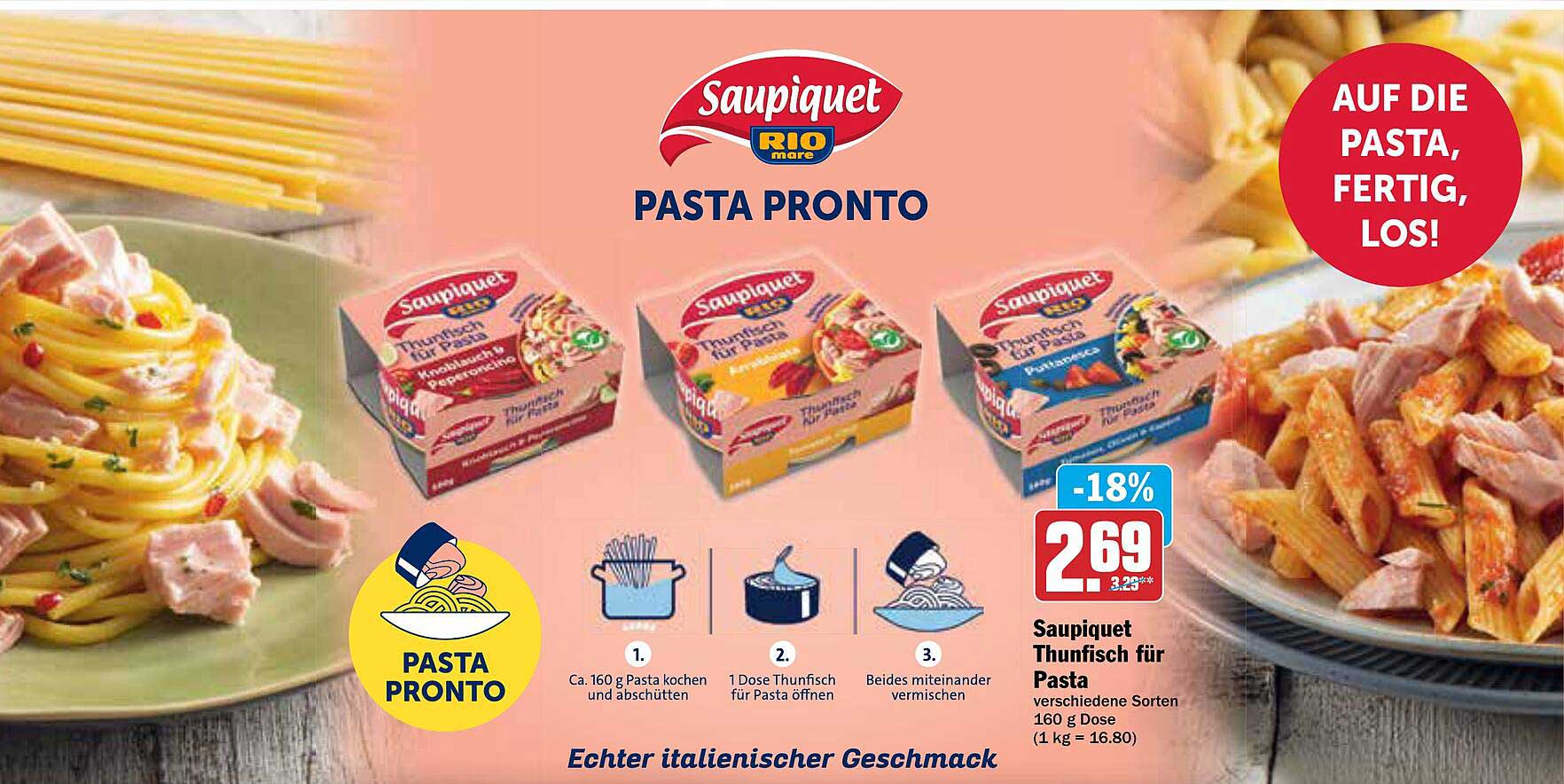 Saupiquet Thunfisch für Pasta