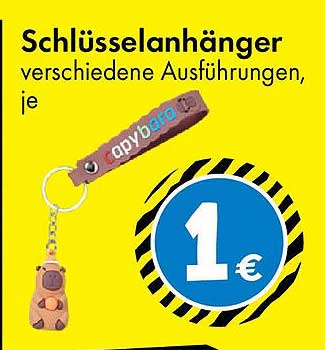 Schlüsselanhänger verschiedene Ausführungen, je 1 €