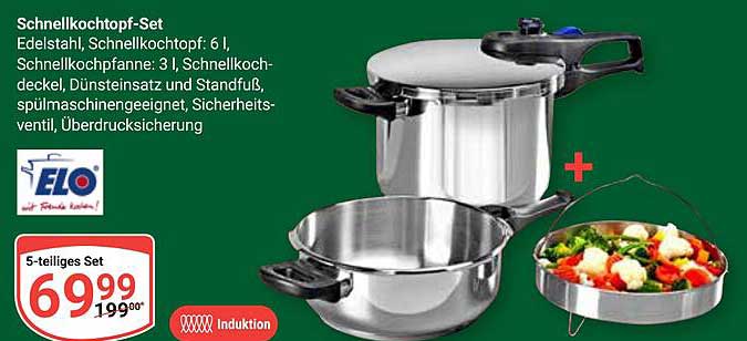 Schnellkochtopf-Set 5-teilig von ELO
