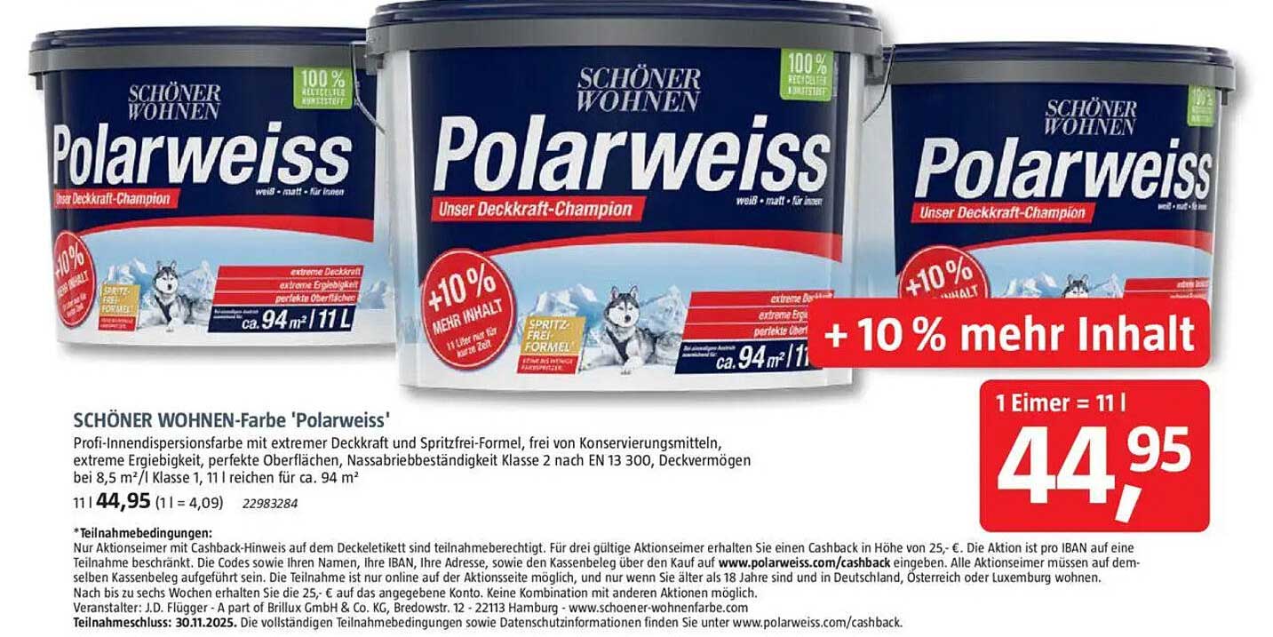 SCHÖNER WOHNEN-Farbe 'Polarweiss'