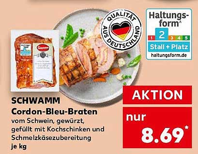 SCHWAMM Cordon-Bleu-Braten vom Schwein