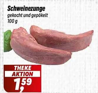 Schweinezungen, gekocht und gepökelt - 100 g