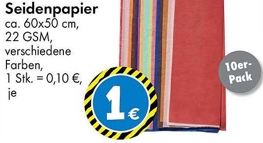 Seidenpapier 10er-Pack - Perfekt für kreative Projekte
