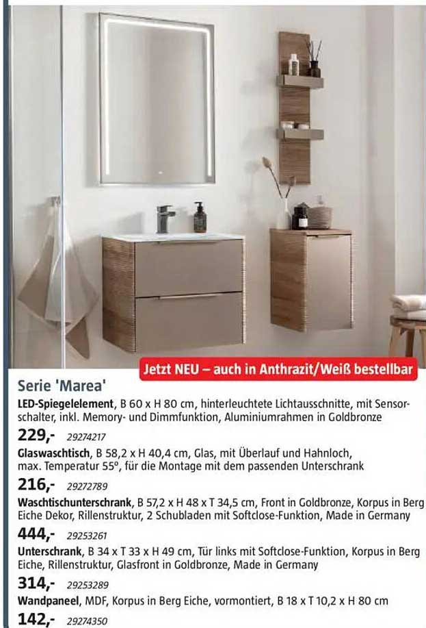 Serie 'Marea' – Waschschrank und mehr