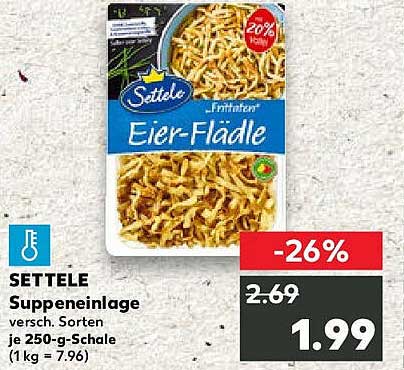 SETTELE Suppeneinlage Eier-Flädle 250g