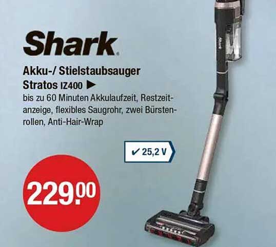 Shark Akku-/ Stielstaubsauger Stratos IZ400