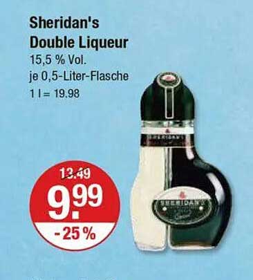 Sheridan's Double Liqueur 0,5-Liter-Flasche