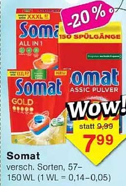 Somat Geschirrspültabs - Praktisch und Effizient