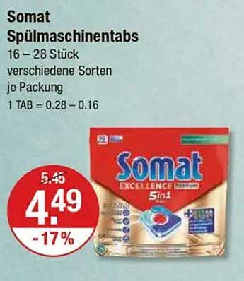 Somat Spülmaschinentabs 16 – 28 Stück
