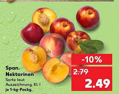 Span. Nektarinen 1-kg-Packung
