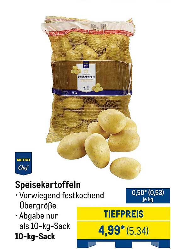 Speisekartoffeln – 10-kg-Sack für nur 4,99*