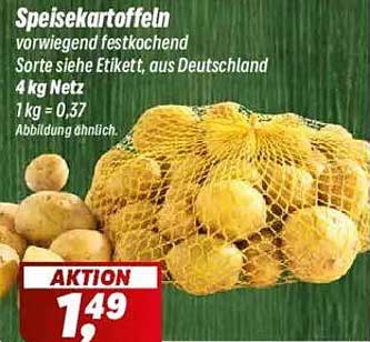 Speisekartoffeln 4 kg Netz zum Aktionspreis