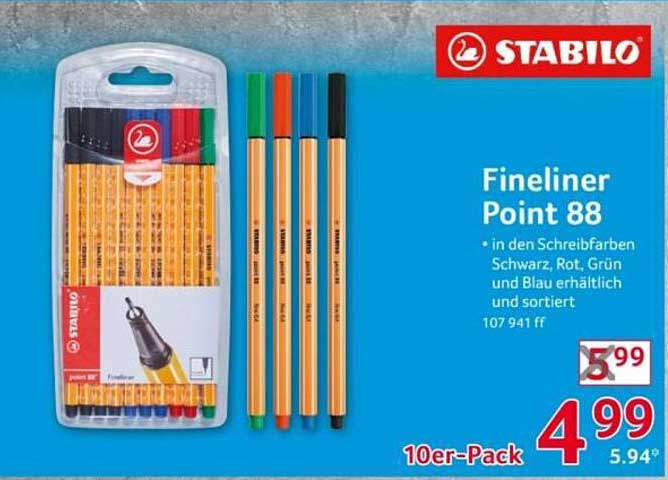 STABILO Fineliner Point 88 10er-Pack