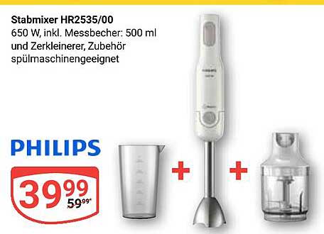 Stabmixer HR2535/00 von Philips - jetzt besonders günstig!
