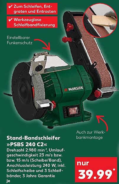 Stand-Bandschleifer »PSBS 240 C2«
