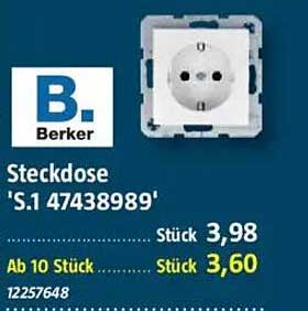 Steckdose 'S.1 47438989' von Berker