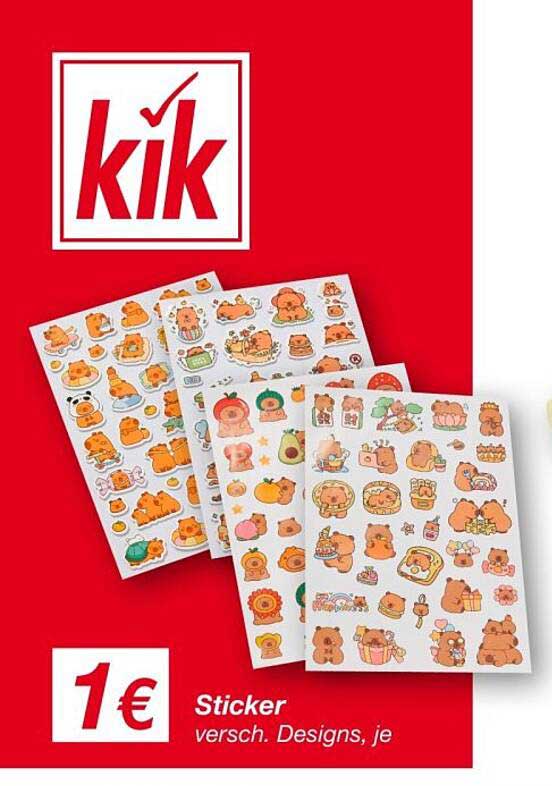 Sticker - verschiedene Designs, je