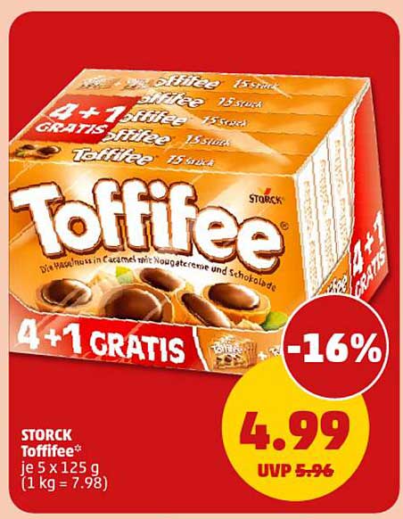 STORCK Toffifee 4+1 gratis