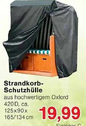 Strandkorb-Schutzhülle aus hochwertigem Oxford 420D