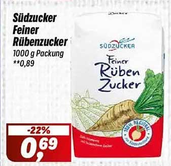 Südzucker Feiner Rübenzucker 1000 g