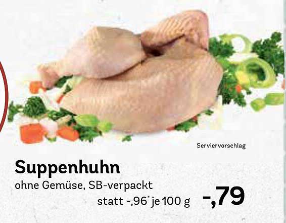 Suppenhuhn ohne Gemüse, SB-verpackt
