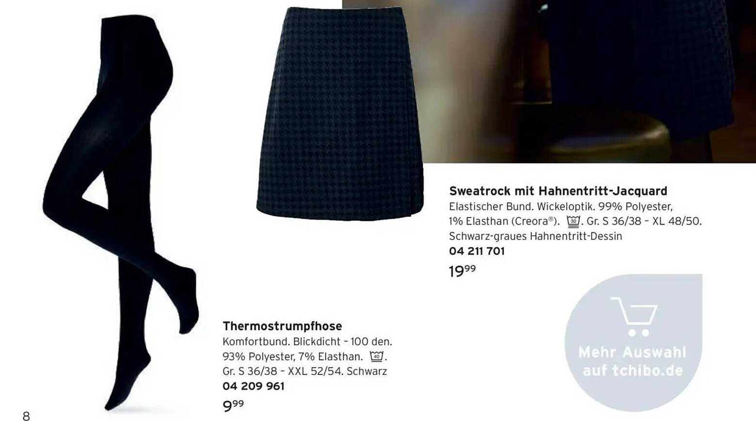 Sweatrock mit Hahnentritt-Jacquard
