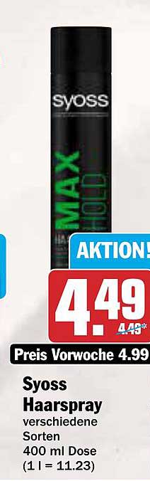 Syoss Haarspray verschiedene Sorten 400 ml Dose
