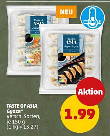 TASTE OF ASIA Gyoza - Versch. Sorten, je 150 g