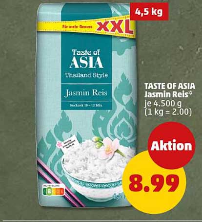 TASTE OF ASIA Jasmin Reis 4,5 kg