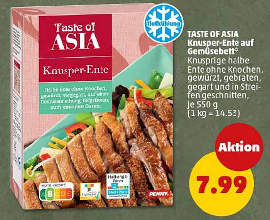 TASTE OF ASIA Knusper-Ente auf Gemüsebett