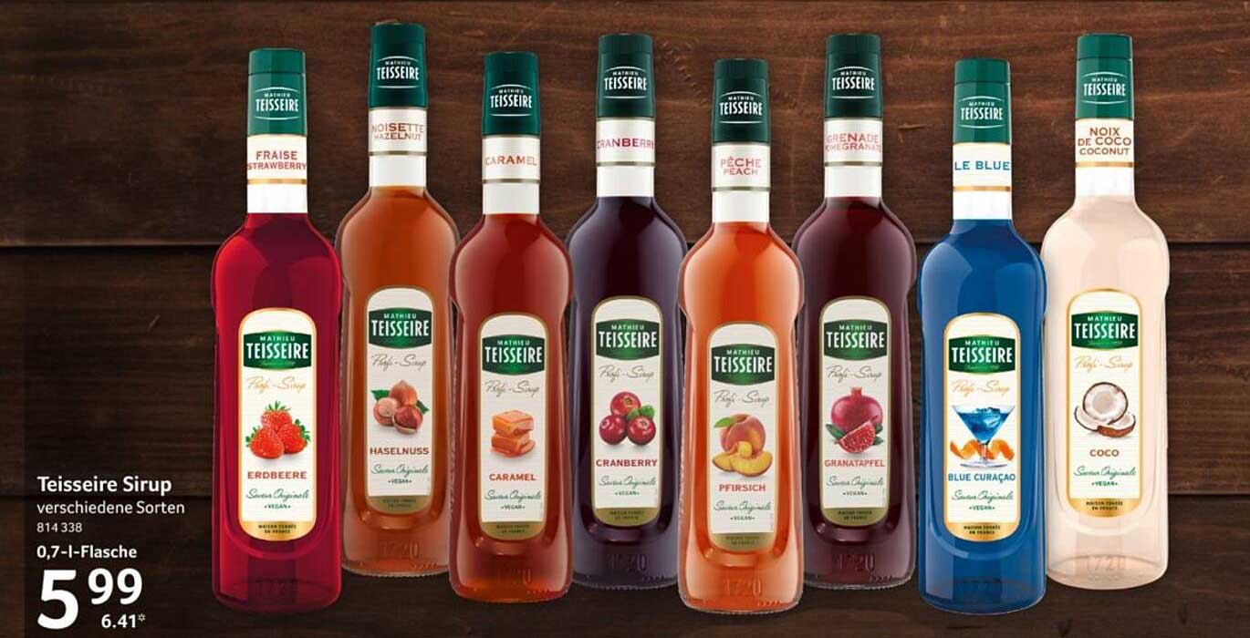 Teisseire Sirup verschiedene Sorten 0,7 l