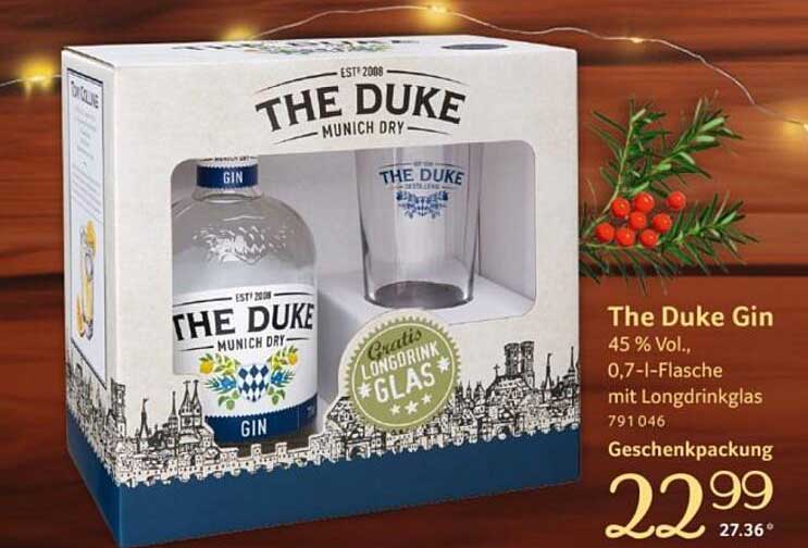 The Duke Gin Geschenkpakket - 0,7 l mit Longdrinkglas
