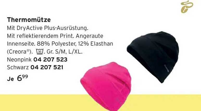 Thermomütze mit DryActive Plus-Ausrüstung