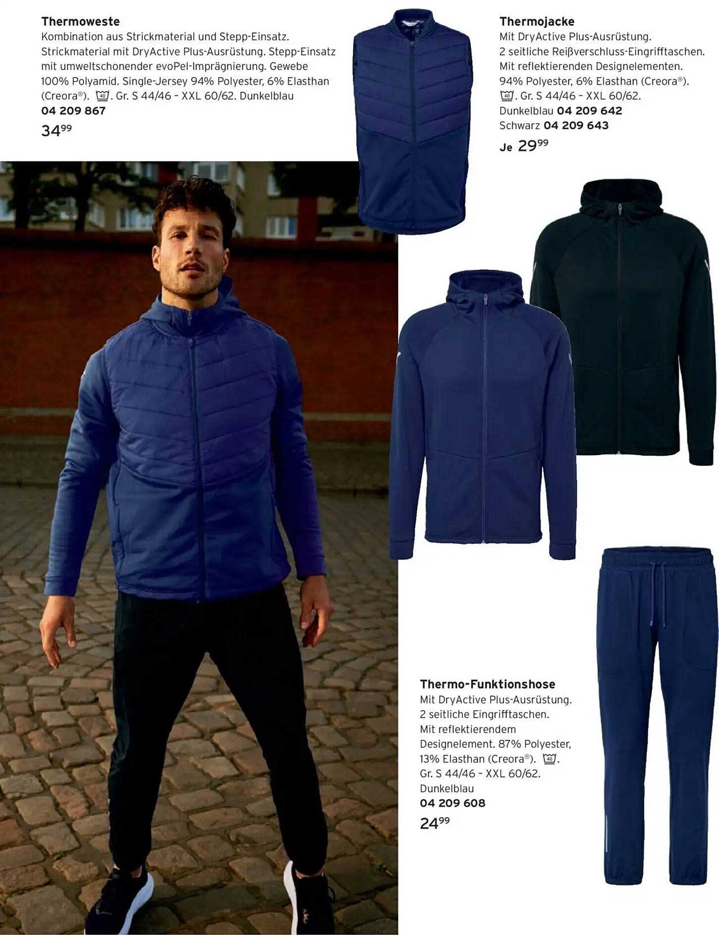 Thermoweste - Kombination aus Strickmaterial und Stepp-Einsatz