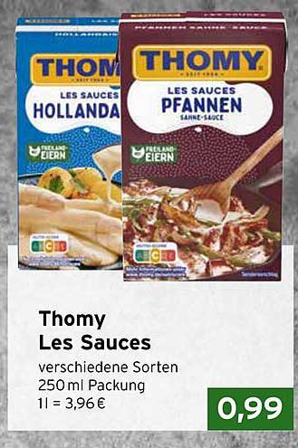 Thomy Les Saucen - verschiedene Sorten 250 ml Packung